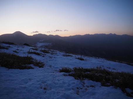 霧ヶ峰（車山）からの八ヶ岳の写真