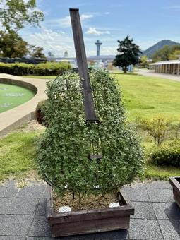 武生中央公園 楽器のトピアリー 武生中央公園 楽器のトピアリー 武生中央公園,福井県,越前市の写真素材