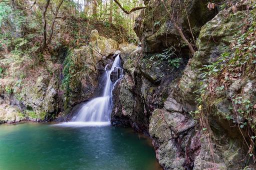 静岡県浜松市　秋の仙厳の滝 日本,静岡県,浜松市の写真素材