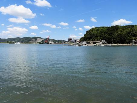 笠岡市 海辺 笠岡市 海辺 笠岡市伏越港,フェリー乗り場,kasaokaの写真素材