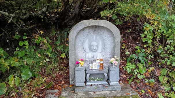 枝折峠の地蔵菩薩 地蔵菩薩,石像,枝折峠の写真素材