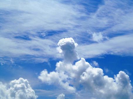 青空と雲の写真