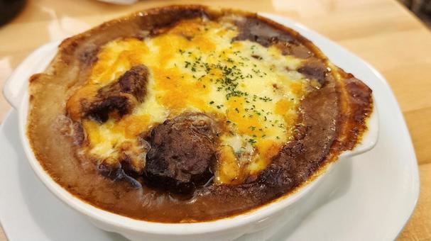 ミートドリア ミートドリア ミートドリア,ドリア,肉の写真素材