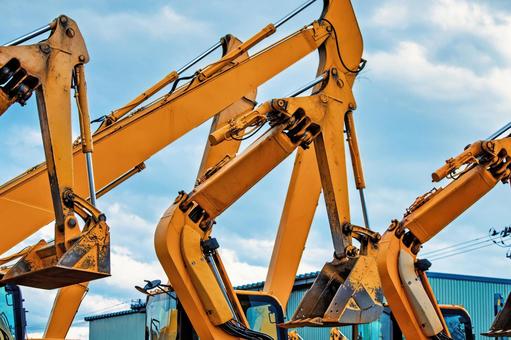 重機の力強いアーム アーム,重機,建設機械の写真素材