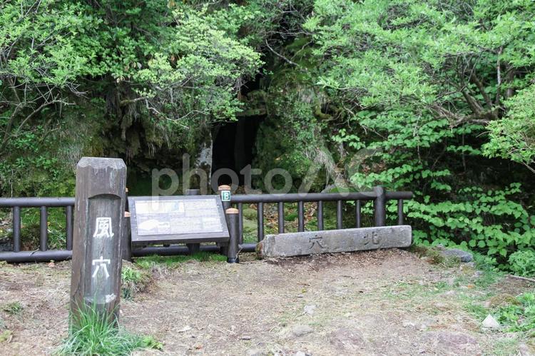 雲仙　北の風穴 風穴,穴,北穴の写真素材