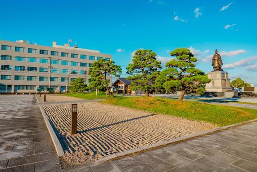 【佐賀】佐賀城跡の周辺 佐賀,佐賀城跡,城跡の写真素材