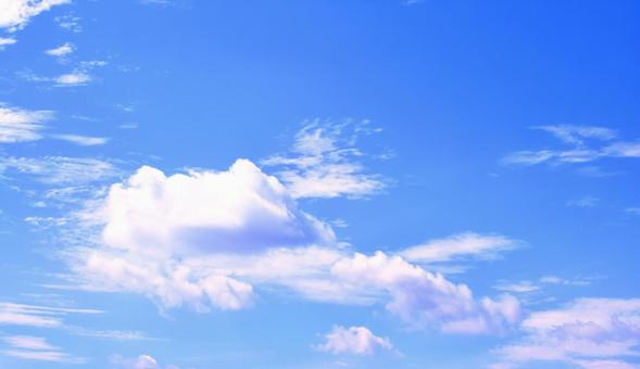 青空と雲 青空と雲の写真