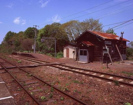 函館本線 渡島沼尻駅 渡島沼尻駅,函館本線,砂原線の写真素材