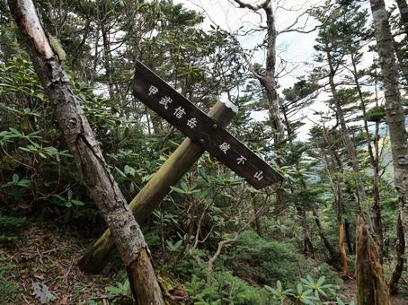 破風山の登山道 破風山の登山道の写真