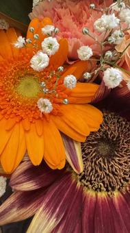 オレンジ系 花束 オレンジ系 花束の写真