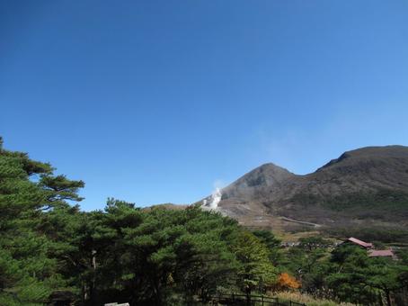 韓国岳 山,鹿児島県,1700mの写真素材