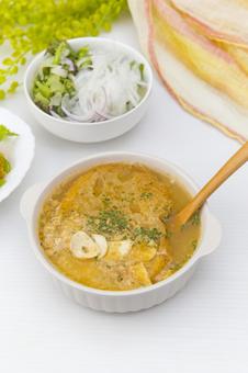 ソパデアホ ソパデアホ にんにくスープ,ソパデアホ,にんにくの写真素材