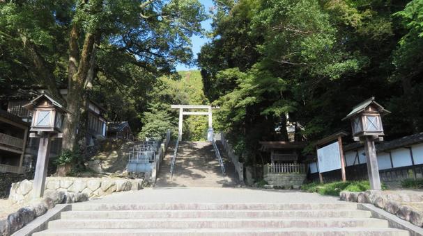 多度大社　一の鳥居　上げ坂　多度祭御殿 多度大社,神社,神社仏閣の写真素材