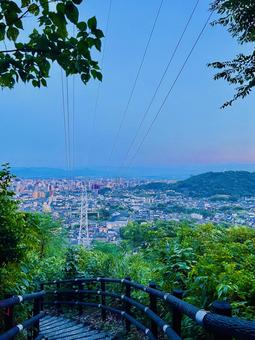 展望所からの街の風景 展望所からの街の風景 熊本市,遊歩道,石神山公園の写真素材