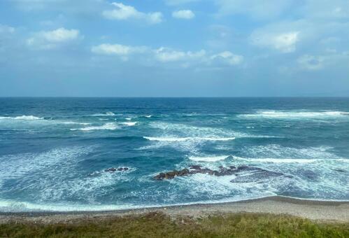 日本海 日本海,海,波の写真素材
