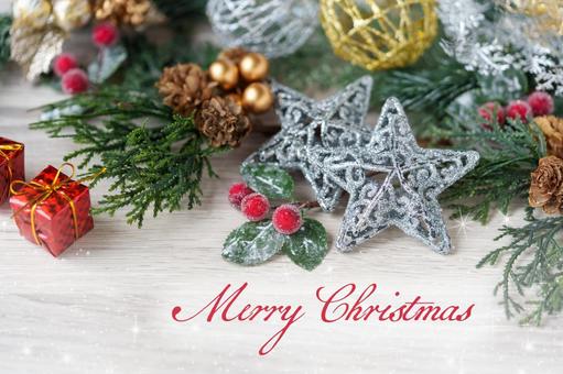 メッセージ入りのクリスマスイメージの背景 メッセージ入りのクリスマスイメージの背景の写真