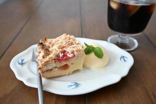 Plum crumble cake, JPG Plum crumble cake, JPG