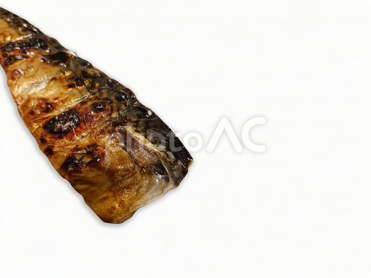 焼きサバのアップ サバ,焼き魚,魚の写真素材