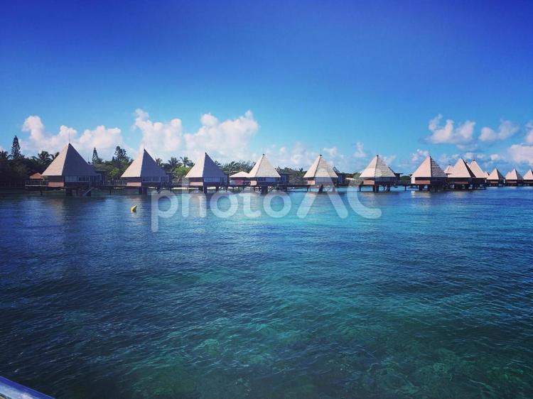 海の上のリゾート 水域,旅,海の写真素材