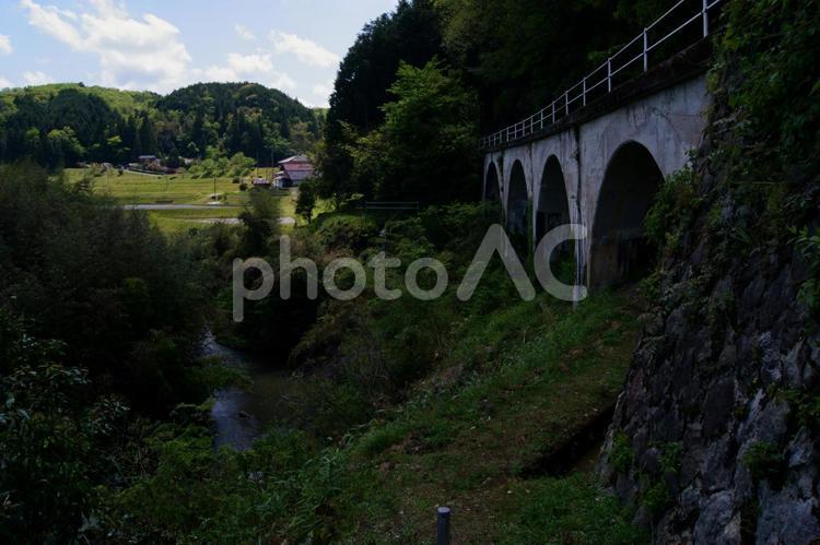 幻の鉄道 風景,山,空の写真素材