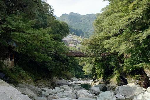 徳島県-祖谷のかずら橋 徳島県-祖谷のかずら橋の写真