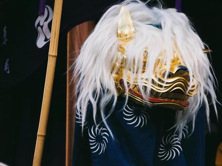 獅子舞 獅子舞,お祭り,伝統行事の写真素材