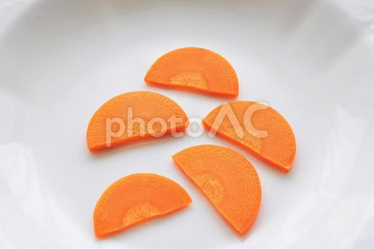 人参　半月切り 半月切り,人参,にんじんの写真素材