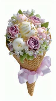 アイスの花束切り抜き画像 アイスの花束切り抜き画像の写真
