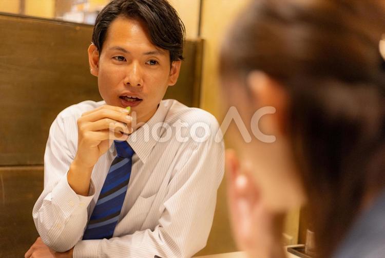 飲み会イメージ_居酒屋で枝豆 飲み会,宴会,飲むの写真素材