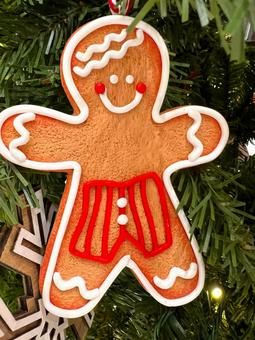 ジンジャークッキー ジンジャークッキー,オーナメント,クリスマスの写真素材