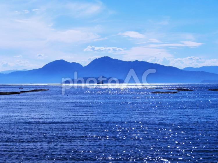 江田島から宮島を展望 宮島,厳島,広島県の写真素材