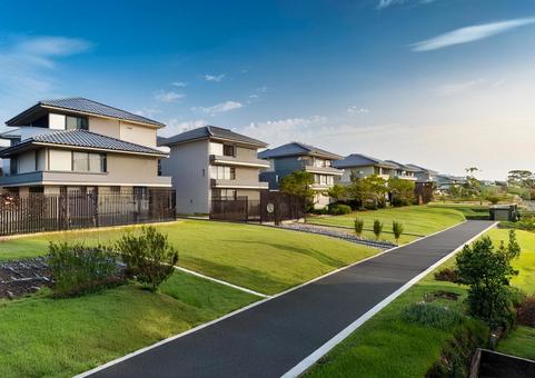 整然とした街並み 整然とした街並みの写真