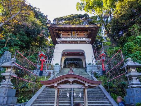 【神奈川県】藤沢市・江島神社 江島神社,瑞心門,江ノ島神社の写真素材