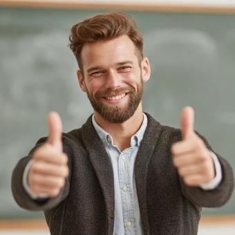 ポジティブなメッセージ:成功を喜ぶ男性 ポジティブなメッセージ:成功を喜ぶ男性の写真