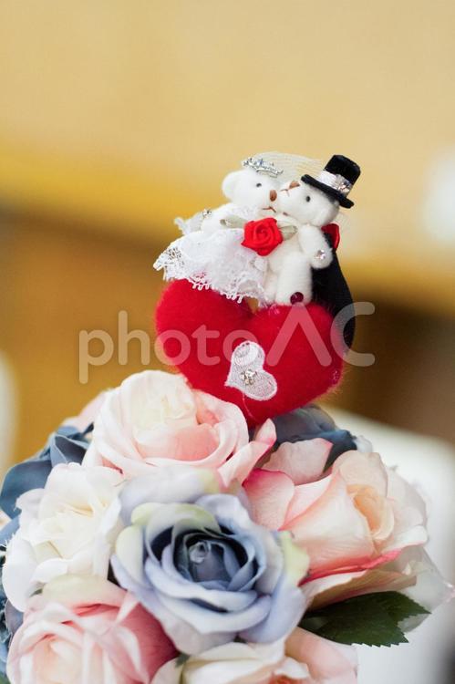 結婚式　ブーケ　飾り 縁起物,動物,人形の写真素材