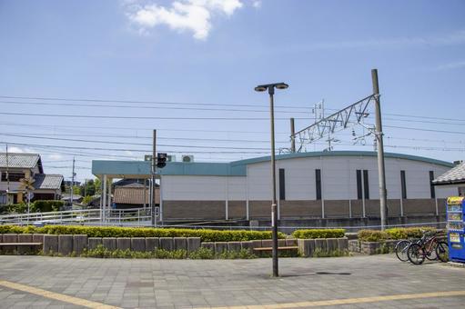 小垣江駅 駅前 小垣江駅 駅前 小垣江駅,駅前,名鉄の写真素材