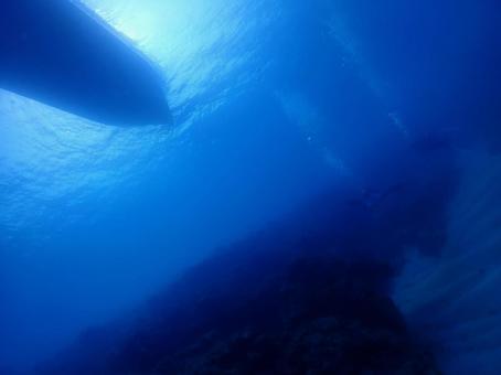 船底 船底 ダイビング,スキューバダイビン,背景の写真素材
