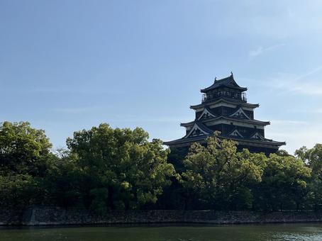 広島城 広島城,日本100名城,鯉城の写真素材
