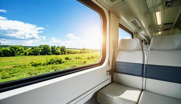夏、車窓に揺れる風景 夏、車窓に揺れる風景の写真