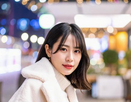 秋冬ファッション女性ポートレート 秋冬ファッション女性ポートレートの写真