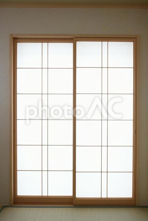 和室の障子の扉 和室,障子,畳の写真素材