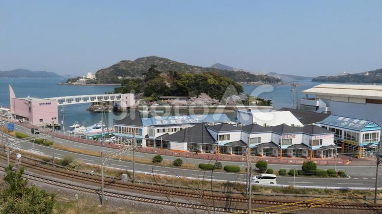 鳥羽城　城跡からの眺望 鳥羽城,鳥羽の浮城,二色城の写真素材
