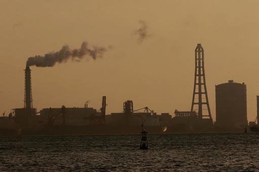 工業地帯 工業地帯,工場,木更津の写真素材
