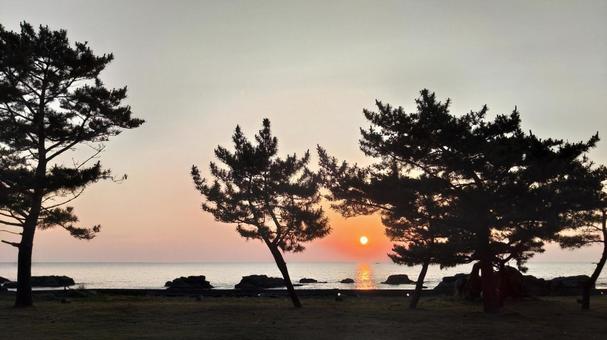 越前の海 海,絶景,風景の写真素材