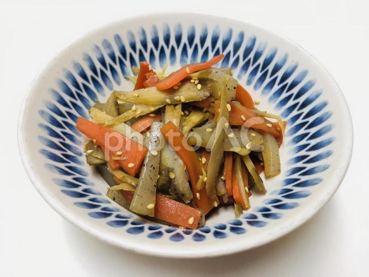 きんぴらごぼう　日本料理　おかず　お惣菜 きんぴらごぼう,金平,ごぼうの写真素材