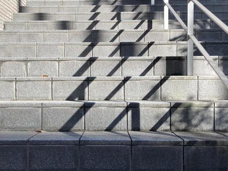 階段の影 階段の影の写真