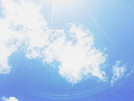 晴天の青空 晴天の青空の写真