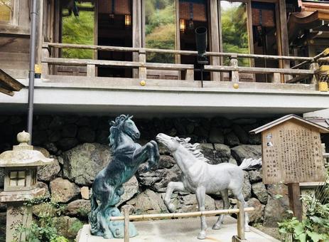 貴船神社の馬 貴船神社の馬の写真