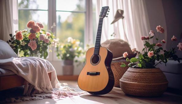 楽器が置かれた部屋の写真