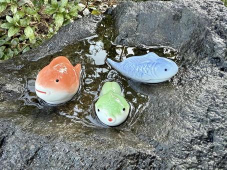 魚の置き物 魚の置き物 オブジェ,人形,魚の写真素材